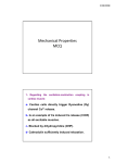 Mechanical Properties MCQ