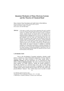 Quantum Mechanics of Many-Electrons Systems and the Theories of