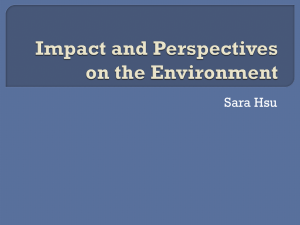 Impact and Perspectives on the Environment