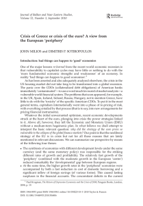 Crisis of Greece or crisis of the euro? A view from the European