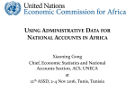 Using Administrative Data for National Accounts in Africa( pptx