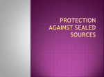 Protection against sealed sources - zainab