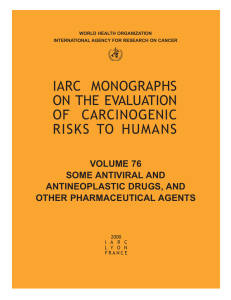 iarc monographs on the evaluation of carcinogenic risks to humans