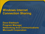 Windows Internet Connection Sharing