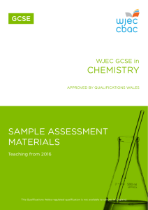 GCSE Chemistry Sample Assessment Materials