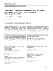 Management of cancer treatment-induced bone loss in early breast