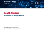 Timeline of Health Tourism