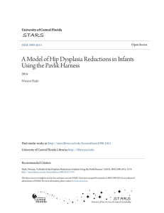 A Model of Hip Dysplasia Reductions in Infants Using the