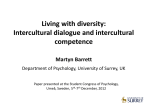 Living with diversity: Intercultural dialogue and intercultural