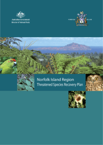Norfolk Island Region Threatened Species Recovery Plan