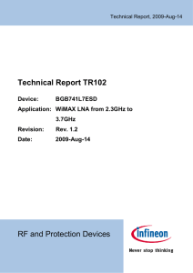 TR102 - BGB741L7 for the 2.3GHz to 3.7GHz WiMAX