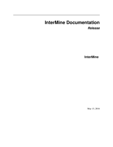 InterMine Documentation