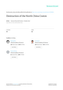 Destruction of the North China Craton