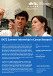 DKFZ Summer Internship in Cancer Research