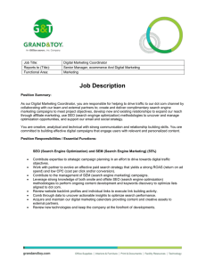 Job Description - Digital Marketing Coordinator