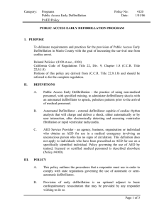 4120 Public Access Early Defibrillation