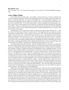 Reading 14-1: Aztec Milpa Fields