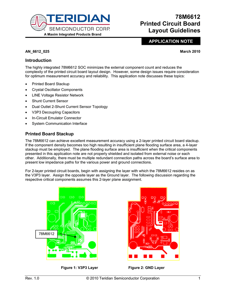 Printed Circuit Board Design Rules