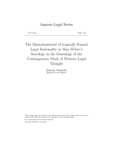 bepress Legal Series The Disenchantment of Logically Formal