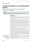 Complete Heart Block in a Case of Rheumatoid Arthritis