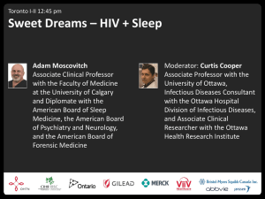 Screening for Sleep Problems in HIV