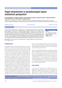 Vagal schwannoma in parapharyngeal space