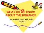 what do we know about the romans?