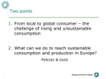 Sustainable consumption