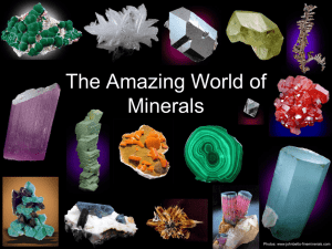 Mineral Groups 2.2 Minerals