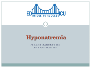 Hyponatremia - Prepared Rescuer, LLC