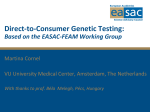 Direct-to-Consumer Genetic Testing - EMGO Institute for Health and
