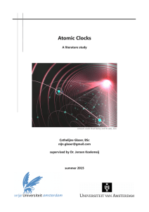 Atomic Clocks - FNWI (Science) Education Service Centre
