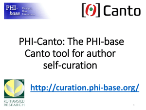 PHI-Canto video tutorial slides - PHI-base