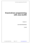 Event-driven programming with Java leJOS