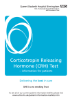 Corticotropin releasing hormone (CRH) test