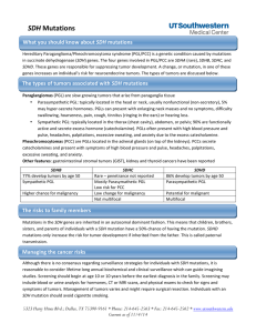 SDH Mutations - UTSW Medicine