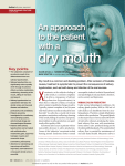 An approach to the patient with a dry mouth