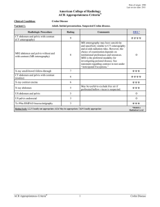 American College of Radiology ACR Appropriateness Criteria