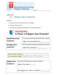 Quadrilateral Sum Conjecture Pentagon Sum Conjecture Polygon