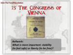 Day 6 7.5 Congress of Vienna - Mr
