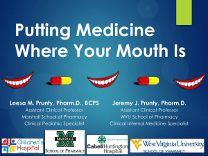 Put your Medication where your Mouth is.