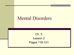 Mental Disorders