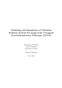 Modeling and Simulation of Vibration Isolation System for Large