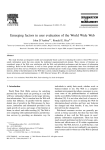 Emerging factors in user evaluation of the World Wide Web