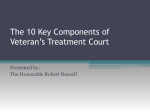 10 Key Components of Veterans Treatment Courts