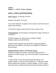 Science Chapter 3 – Unit B: Forms of Energy Lesson 1: Kinetic and