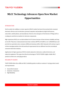 MLCC Technology Advances Open New Market Opportunities