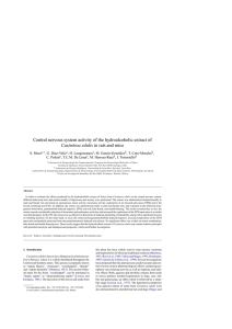 Central nervous system activity of the hydroalcoholic extract of