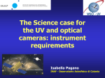 The Science case for the UV and optical cameras