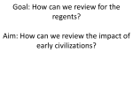 Aim: How can we review the impact of early civilizations?